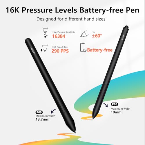 Image of VEIKK Studio 16 Drawing Ten Display 15.6 Inch Full-Laminated Graphics Drawing Monitor with Adjustable Stand and Quick Dial,Shortcut Keys (16K Levels Pen Pressure,125% sRGB)