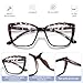 ORANZI Reading Glasses for Women, 3 pack Fashion Oversized Blue Light Readers for Women, Spring Hinge Cat Eye Glasses Anti Eyestrain (A1 Black Tortoiseshell Purple, 1.50)