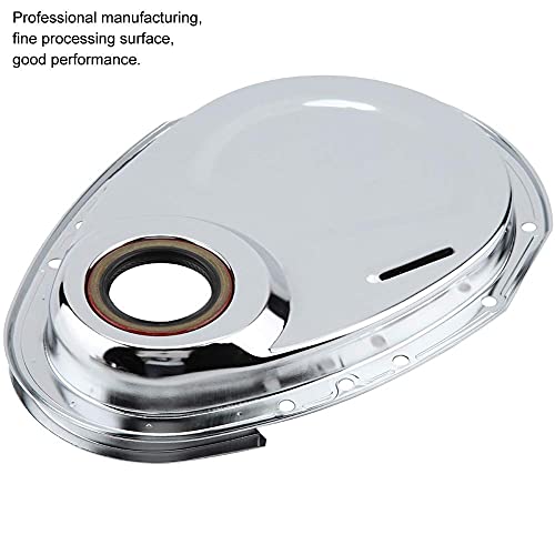 Qiilu Replacement Car Aluminum Alloy Timing Chain Cover Kit Gasket Seal Bolts Fit For Sbc 283 327 305 350 383 400 Engines #TOP3