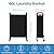 GRANNY SAYS 80L Slim Laundry Hamper with Wheels, Fabric Rolling Laundry Basket, Narrow Clothes Organizer, Tall Hamper for Closet, Laundry Room, Bathroom, Black