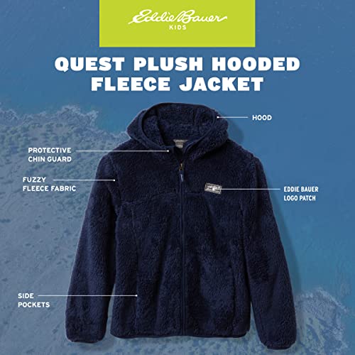 Eddie Bauer Kids' Full Zip Ultra Soft Sherpa Fleece Hoodie Sweatshirt for Boys and Girls (5-20)2