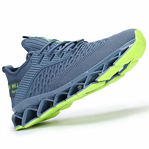 Image of Chopben Men's Running Shoes Blade Non Slip Fashion Sneakers Breathable Mesh Soft Sole Casual Athletic Walking Shoes
