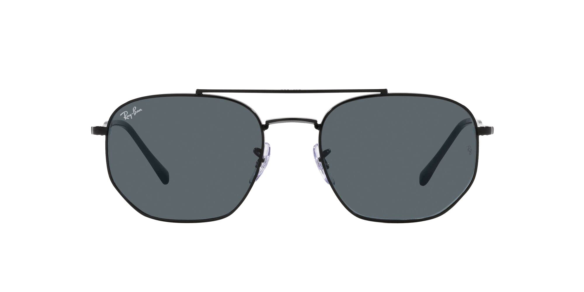 

                                                    Ray-Ban Unisex RB3707 Square Sunglasses, Black/Blu