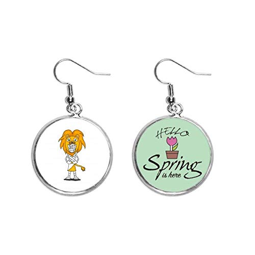 Pendientes de Horus y momia egipcia de primavera como colgante decorativo