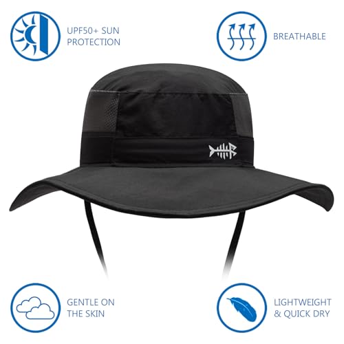 Image of BASSDASH UPF 50+ Sun Fishing Hat Water Resistant with Detachable Neck Flap