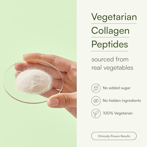 Image of hk vitals Veg Collagen Supplement (Watermelon, 200g) | With Biotin, Vitamin C, E, Sodium Hyaluronate | For Healthy Skin, Hair & Nails with Sipper