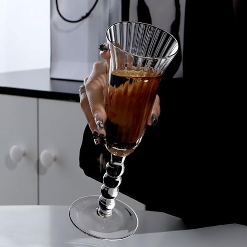 Copas de champán de 6,26 oz en juego de 2 copas de base alta 6
