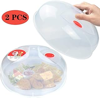 Microwave Plate Cover for Food Large Easy Grab Microwave Cover Splatter Guard Thick