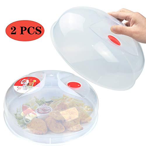 Microwave Plate Cover for Food Large Easy Grab Microwave Cover Splatter Guard Thick