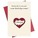 Scratch Birthday Card, Special Unique Interactive Funny Naughty Card for Boyfriend Husband Fiance