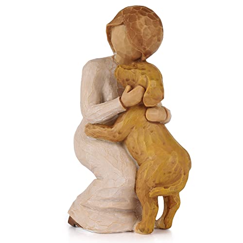 Everkeen Angel Dog Figurines - Memorial Gifts for Dog Lovers, White