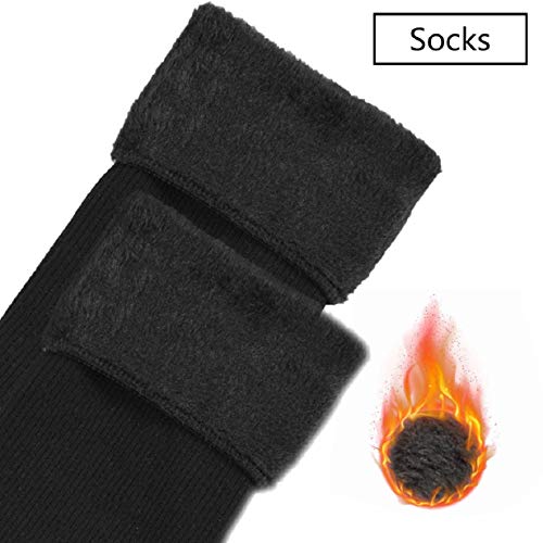 Tuopua wintermuts handschoenen dames warme beanie winter muts gebreide muts sjaal gebreide handschoenen verdikte sokken pluche oorbeschermers combi set geschenk voor outdoor sport warmte - Image 7