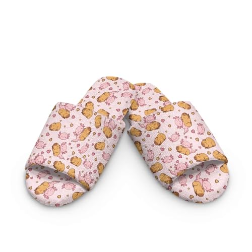 chaqlin Women's Indoor Slippers Cute Fuzzy House Slippers for Women Open Toe Slide for Ladies Bedroom Shoes2