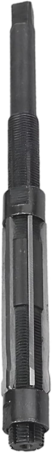 9.6 In/24.5 Cm Adjustable Hand Reamer, M6-M25 Tap Wrench, 9Sicr Steel Reamer Tool with 3.15 In/80 Mm Blade, 1.02-1.16 In/26-29.5 Mm Range, Hand Wrench Square End, Black