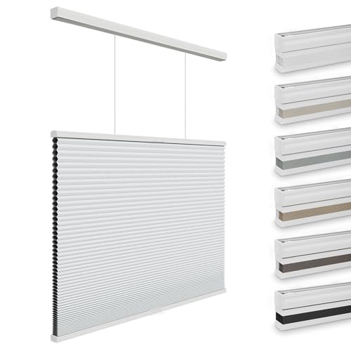 Changshade Blackout Cellular Shades Cordless, Top Down Bottom Up Blinds for Windows, 1.5