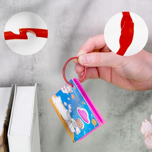 Image of Antner 36PCS Metallic Loose Leaf Binder Rings 1 4 /5 inch Colorful Book Rings, Metal Steel Loose Leaf Rings Keychain Key Rings Index Cards Rings Paper Rings for School Office, 9 Colors