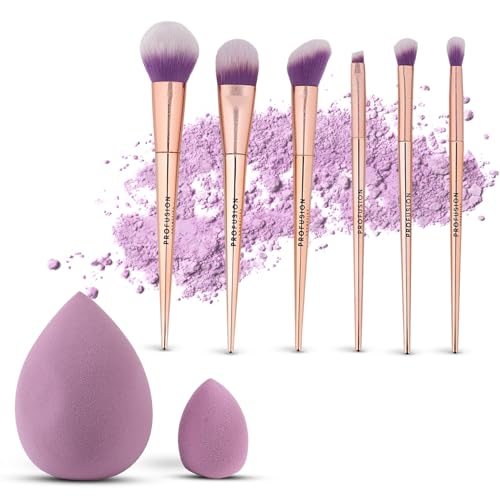 Lot de pinceaux de maquillage pour mélanger contourner et surligner