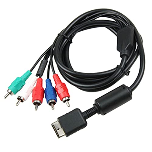  Dellx Ypbpr per PS2/PS3/PS3 Slim HDTV- TV HD Cavo AV 5-Wire 6FT Nero