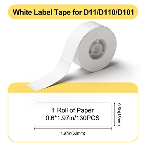 Etiqueta Niimbot 15x50mm para D11 / D110 / D101 etiqueta a prova dagua a prova de risco e a prova de