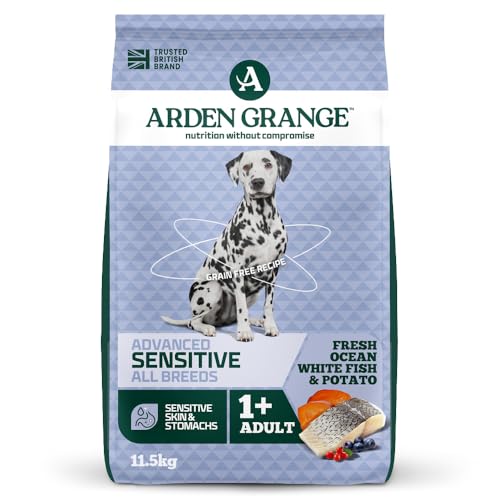 Arden Grange Sensitive Adult Dry Dog Food Grain Free Fresh Ocean White Fish and Potato 11.5kg
