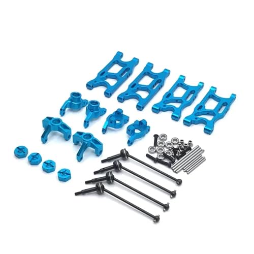 Piezas Mejora RC para LC para Racing 1/14 para Wltoys 144001 124017-16-18-19 RC Car 8 Uds para Brazo Oscilante Copa Dirección Cvd Etc Mejora Reparación Modificar Piezas