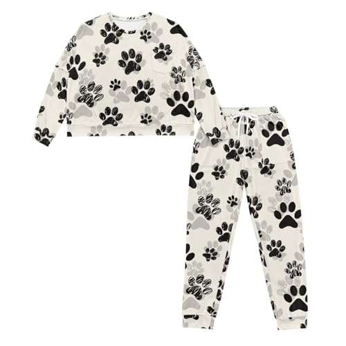 Image of Women's Pajamas Set Soft 2 Piece Loungewear Long Sleeve Pj Set Matching Sleepwear with Pockets for Women Plus Size