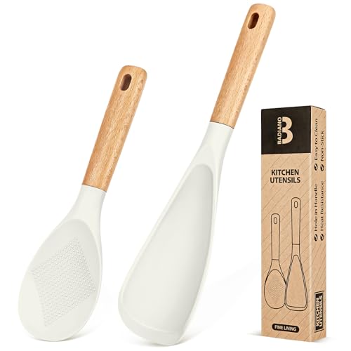 Badiano Cooking Spoon and Rice Scooper for Nonstick Cookware,Multi-function
