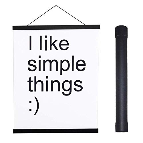 Image of Artmag Magnetic Poster Hanger Frame, 30x40 30x20 30x24 Light Wood Wooden Magnet Canvas Artwork Print Poster Hangers Frames Hanging Kit (Black, 30 inch)