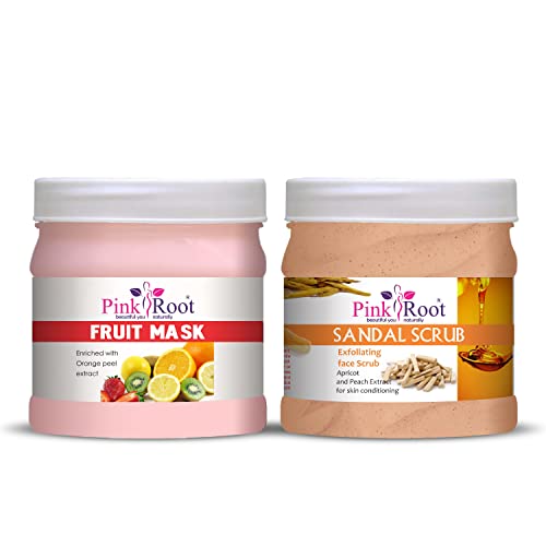 Image of Pink Root Sandal Scrub 500gm with Fruit Mask 500gm