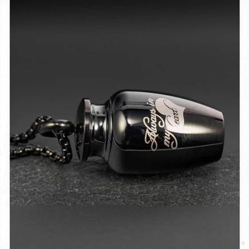 Collier urne pour cendres d'exception, bijou souvenir de crémation raffiné