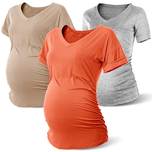 Rnxrbb Camisetas de maternidad para...