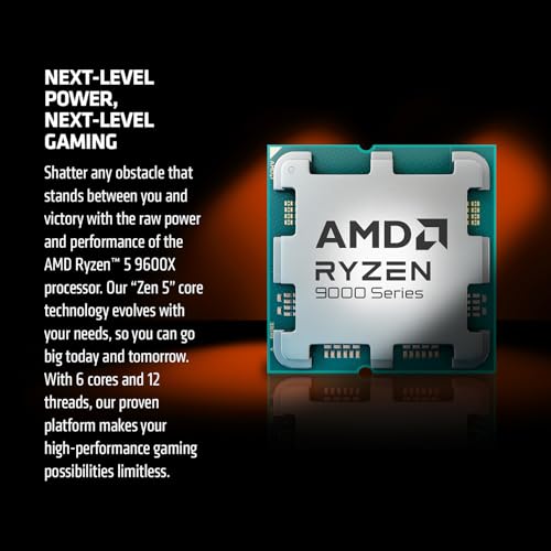 Image of AMD Ryzen 5 9600X 6-Core, 12-Thread Unlocked Desktop Processor (Pack of 4)