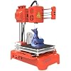 K7 3D Printer, Desktop Mini 3D Printer, Not Leveling Required Printer for Beginners, Kids, Student Education, 100 * 100 * 100 mm Print Size, One Keys Printing,Orange