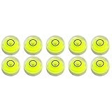 Level Degree Mark - Bubble Level Measuring Tools - Mini Tiny Disc 10x6mm Spirit Surface Level Mark Use for Tripod Camera - 10 Pack