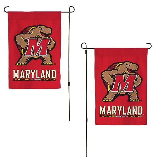 Desert Cactus University of Maryland UM Garden Flag – 19 x 12 Inch Maryland Terrapins Banner, for Outdoor Display and Events (Design C)