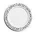 Price comparison product image Design Letters melamine plate for baby and kids (White) - BPA-free and BPS-free, With A-Z alphabet print, Ideal for breakfast, snacks and dinner, Dishwasher safe, light, 132 g, Diameter: 20cm