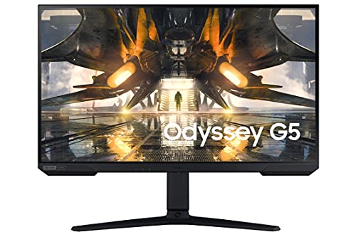 SAMSUNG Odyssey G50A Series 32-Inch WQHD (2560x1440) Gaming Monitor, 165Hz, 1ms, IPS Panel, G-Sync, HDR10 (1 Billion Colors), Ultrawide Game View (LS32AG500PNXZA)