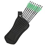 ZSHJGJR Archery Arrow Quiver Crossbow Arrow Quiver Hip Arrow Pocket Holder Waist (Black)