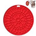 Dog Lick Pad, Slow Dispensing Treater Mat with 37 Strong Suctions to Wall, Dog Bath Distraction Device, Peanut Butter Lick Mat for Pet Bathing, Grooming and Dog Training