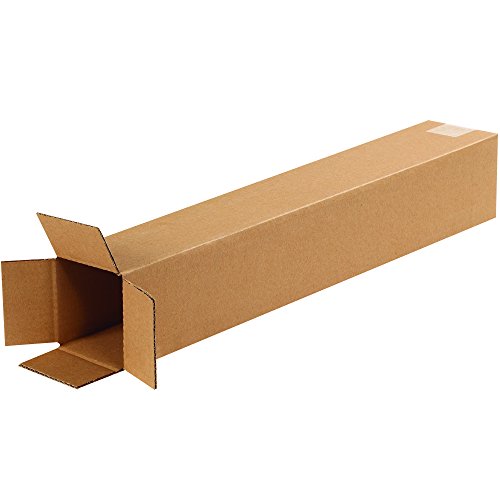 Image of TAPE LOGIC 4x4x24 Tall Corrugated Boxes, Tall, 4L x 4W x 24H, Pack of 25 | Shipping, Packaging, Moving, Storage Box for Home or Business, Strong Wholesale Bulk Boxes