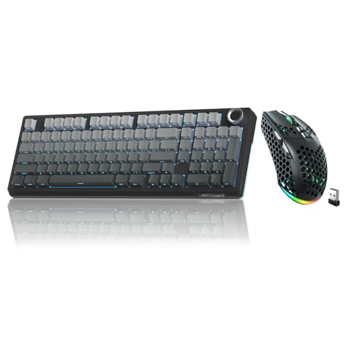 Image of SOLAKAKA KI99 Pro and SM600,Wireless Keyboard and Mouse Combo for Gaming