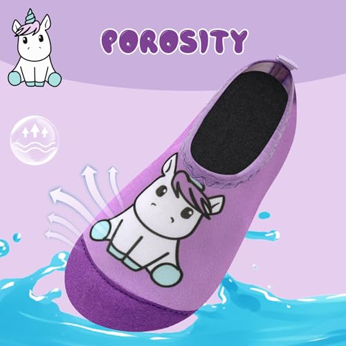Image of Kids Water Shoes Girls Boys Outdoor Quick Dry Barefoot Aqua Socks for Toddler Sport Beach Swim Surf