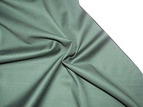 Tissu en laine vert foncé pour coudre votre manteau d'hiver chaud en 147cm