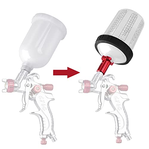 Hvlp Spray Gun Set, Automotive Paint Spray Paint Gun Mini Air Paint Sprayer With 10 Disposable 300Ml Cups For Car Furniture Body Repair Painting (1.0Mm Nozzle) #TOP2