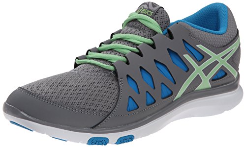 ASICS Women's Gel Fit Tempo 2 Fitness Shoe, Frost/Pistachio/Turquoise, 8 M US