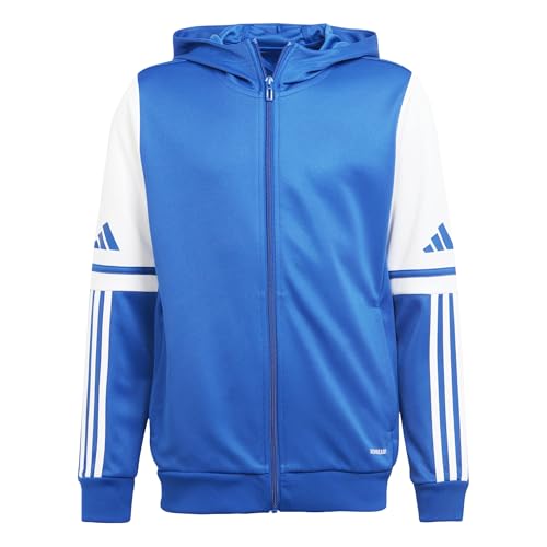 adidas Unisex - Bambini e Ragazzi Squadra25 Hoody Kids Sweatshirt, Team Royal Blue/White, 15-16 Years