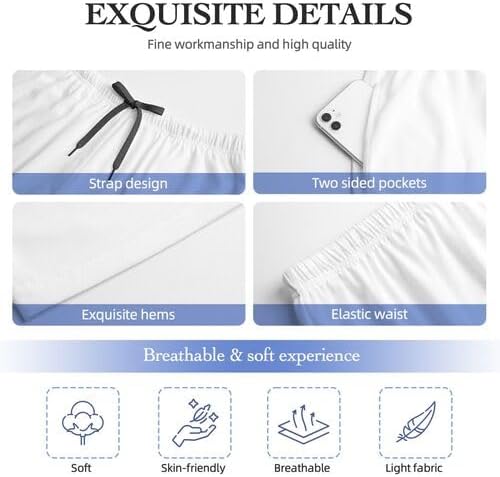 Men's Pajama Pants Pjs Bottoms With Pockets Sleep Lounge Pants For Men - Image 5