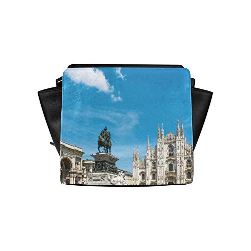 Crossbody Bag Organizer Unusual Beautiful Milan Cathedral Satchel Bag Crossbody Bags Travel Bags Duffel Shoulder Bags Luggage For Lady Girl Women Ladies Crossbody Bags