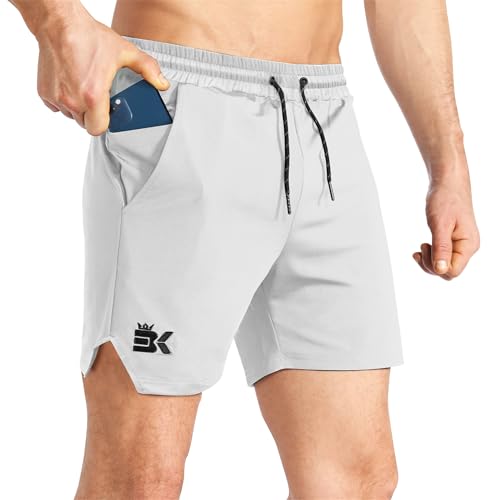 Shorts de sport légers pour hommes BROKIG avec poche zippée pratique
