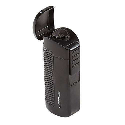 Encendedor Lotus CEO Triple Antorcha Negro Mate miniatura 1